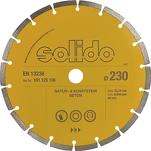 SOLIDO Diamant Handtrennscheibe Turbo 230 x 22,23 mm