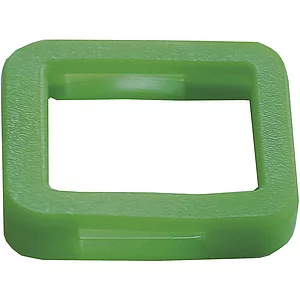 Kennring eckig, für Zylinderschlüssel, Kunststoff dunkelgrün