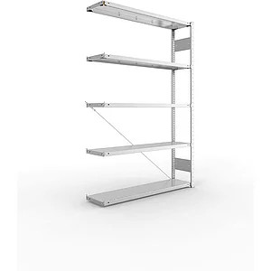 META Steck-Anbauregal 2000 x 1300 x 300 mm 5 Fachböden 230 kg