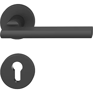 FSB Drückergarnitur 12 1035 ASL auf Rosette PZ, schwarz matt