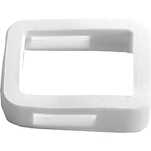 Kennring eckig, für Zylinderschlüssel, Kunststoff weiß