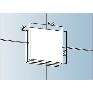 DORMA-Glas Verbindungsbeschlag PT 80, Glas 10 mm, Edelstahl (03.170)