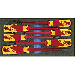 GEDORE VDE Schraubendreher-Satz 1500 CT1-VDE 2170 PZ in 1/3 CT-Modul 6-teilig