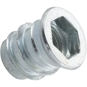 Industrie Einschraubmuffe mit Bund M 6x 13 verzinkt mit Innensechskant