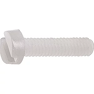 ~ISO1207 M 6x 12 PA 6.6 Polyamid natur Zylinderschraube mit Schlitz (~DIN84A)