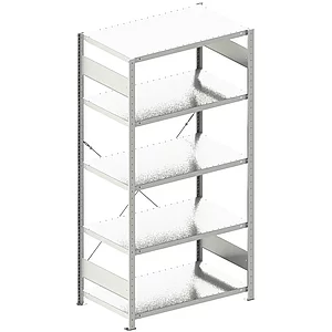 META Steck-Grundregal 2000 x 1000 x 600 mm 5 Fachböden 150 kg