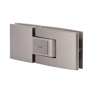 Pendeltürbeschlag Tensor Glas-Glas, Feststellpunkt 90°, Edelstahl-Effekt