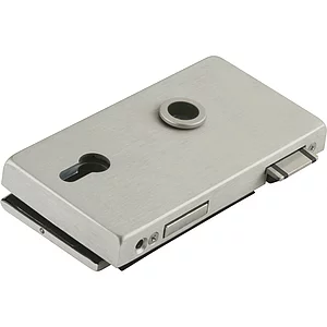 Schloss JUNIOR OFFICE CLASSIC PZ mit Wechsel, links,Edelstahl Effekt(11.280)