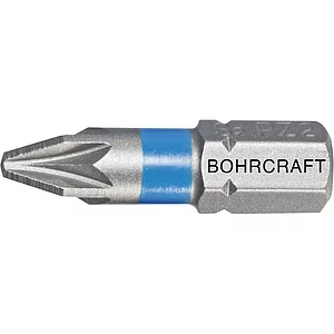 BOHRCRAFT Bit-Einsatz mit Farbring 1/4"sechskant PZ 1 Länge 25 mm