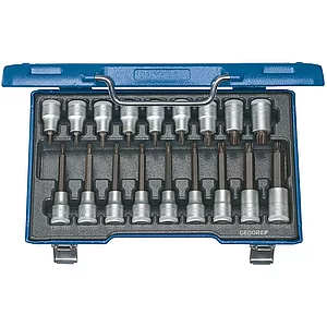 GEDORE Schraubendreher-Einsatz-Satz ITX19LKP 1/2" vierkant Torx® 18-teilig
