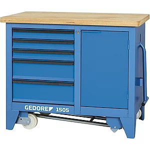 GEDORE Rollwerkbank 1505 1100 x 652 x 900 mm 5 Schubladen
