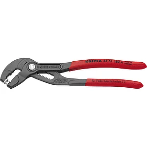 KNIPEX Federbandschellen-Zange 8551180A, bis 50 mm, 15 Positionen, L=180 mm