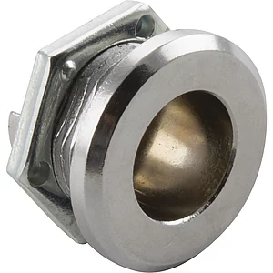 Blechmontagezylinder Gehäuse ohne Einsatz, 30 x 22 mm, Zinkdruckguss verchromt