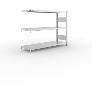 META Steck-Anbauregal 1025 x 1300 x 400 mm 3 Fachböden 230 kg