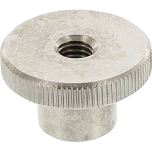 DIN466 M10 Edelstahl A1 1.4305 Rändelmutter hohe Form