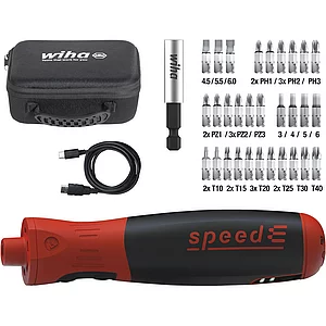 WIHA E-Schraubendreher Set Pocket Drive Schlitz/Phillips/PZ/Torx/6-kant 35-tlg