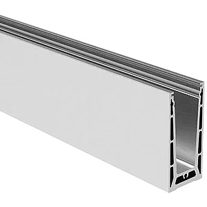 ECONOMY Bodenprofil 0004 verst. PRO FLEX zur aufgesetzten Montage,2500mm, silber