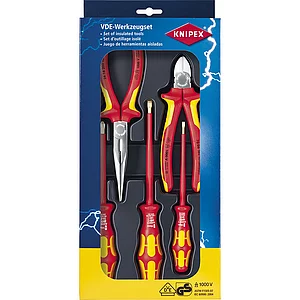 KNIPEX VDE-Werkzeugsatz 5-teilig 002013 Zangen und Wera Schraubendreher