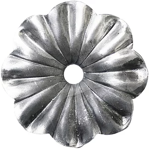 ARTEFERRO Rosette ø 65 mm, mit Loch 8 mm, Schmiedeeisen