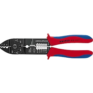 KNIPEX Crimpzange 9721C unisolierte Kabelschuhe/-Verbinder 0,5-6 mm², L=230 mm