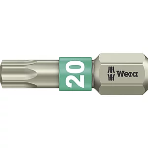 WERA Bit-Einsatz Edelstahl 3867/1TS 1/4"sechskant TX20/25 mm Torx®