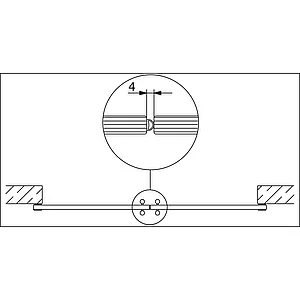 HAWA Gummiprofil Glaskantenschutz 50 m Kunststoff transluzent