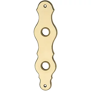 MARCHESI Langschild LÖFFELFORM - WC 90, Messing poliert