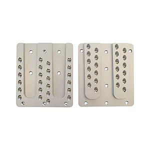 PITZL Doppel HVP 160x180x12 mm Aluminium eloxiert