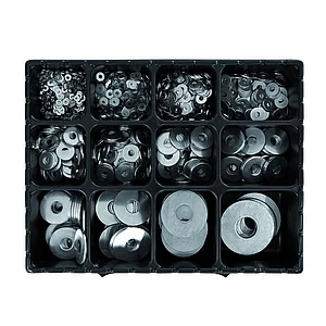 SCH-Sortimentskoffer Scheiben mit vergrößerter Auflagefläche verzinkt / ISO 7093