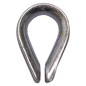 Drahtseilkauschen Seil ø 10 mm - Stahl verzinkt-blau