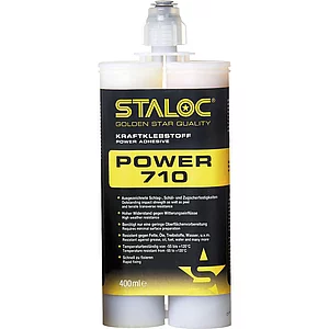 STALOC 2K Klebstoff Power 710 400ml milchig weiß + Mischer