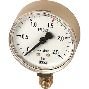 POLOGEN Arbeitsmanometer ø 63mm CO2/Argon 0-30 bar