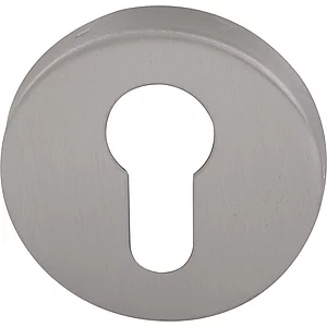 Zylinderrosette PZ - FH, KL 4, ø 52 x 10 mm, Edelstahl