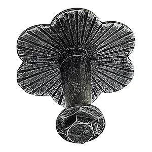 Handlaufträger zum Klemmen, Wandabstand 60, schwarz lackiert, patiniert