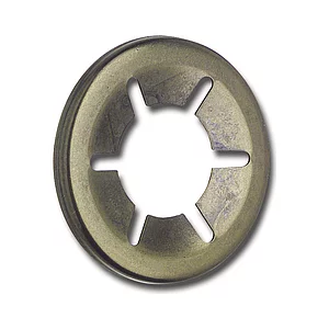 Achsenklemmring ohne Kappe 4 mm Federstahl brüniert