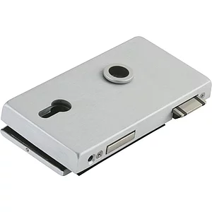 Schloss JUNIOR OFFICE CLASSIC PZ mit Wechsel, links,silber eloxiert(11.280)