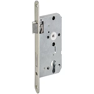 BMH Einstemmschloss PZW, links, Dorn 55, Stahl silber pulverbeschichtet