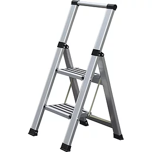 Alu-Klappleiter Step+Store S 2-stufig