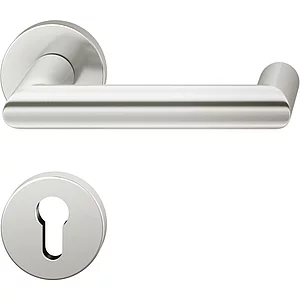 FSB Drückergarnitur 12 1016 ASL auf Rosette PZ, silber eloxiert