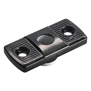 Stangenführung f. Alutüren A= 23 x 50 mm, schwarz beschichtet