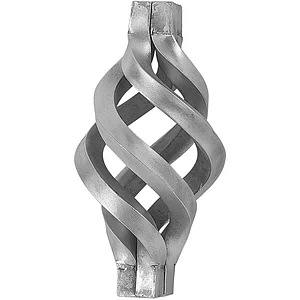 ARTEFERRO Zirbel, Profil 12 x 12 mm, 60 x 125 mm, Schmiedeeisen