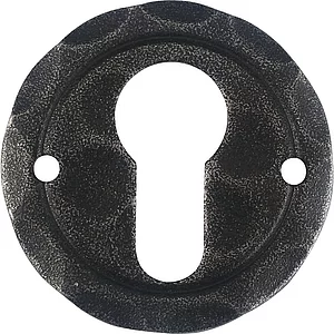 HALCÖ Zylinderrosette SILL - PZ, ø 50 mm, verzinkt schwarz passiviert