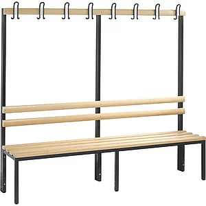 C+P Garderobenbank einseitig Basic 1650 x 1960 x 400 mm