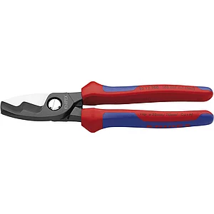 KNIPEX Kabelschere m. Doppelschneide 9512 Kabel 20mm/70mm², 2K-Griff, L=200 mm