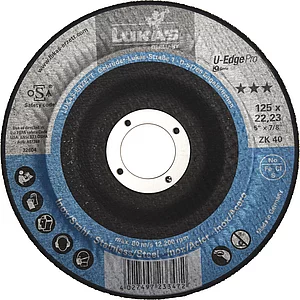 LUKAS Kompaktschleifteller U-Edge Pro Zirkonkorund ø 125 mm Korn 40