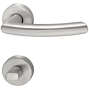 MARCHESI Drückergarnitur ARC - auf Rosette WC, 38 - 45, Edelstahl matt