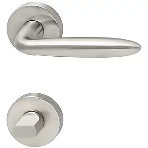 MARCHESI Drückergarnitur VERONESE - auf Rosette WC, 38 - 45, Edelstahl matt