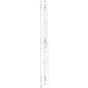 GU Schließleiste Secury Automatic MR2,Stulp 2310mm,Nutlage 13 RE, verzinkt