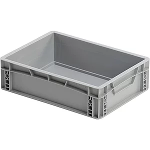 Eurokasten in grau geschlossen 400 x 300 x 120 mm