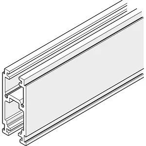Laufschiene HAWA-Frontslide 60/A und 60/matic, auf Maß geschnitten, silber elox.